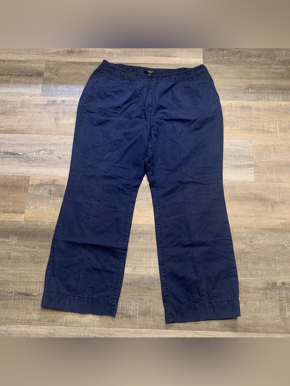 Talbots Heritage Navy Blue Baggy Wide Leg Pants Women’s Petite 18WP